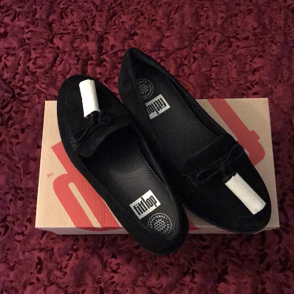 COPY - FitFlop Suede Tassel Bow Sneakerloafer